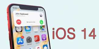 Koncepcja iOS 14 iPhone z podzielonym widokiem