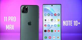 iPhone 11 Pro Max FÖRSTÖR Samsung GALAXY Note 10 Plus autonomi