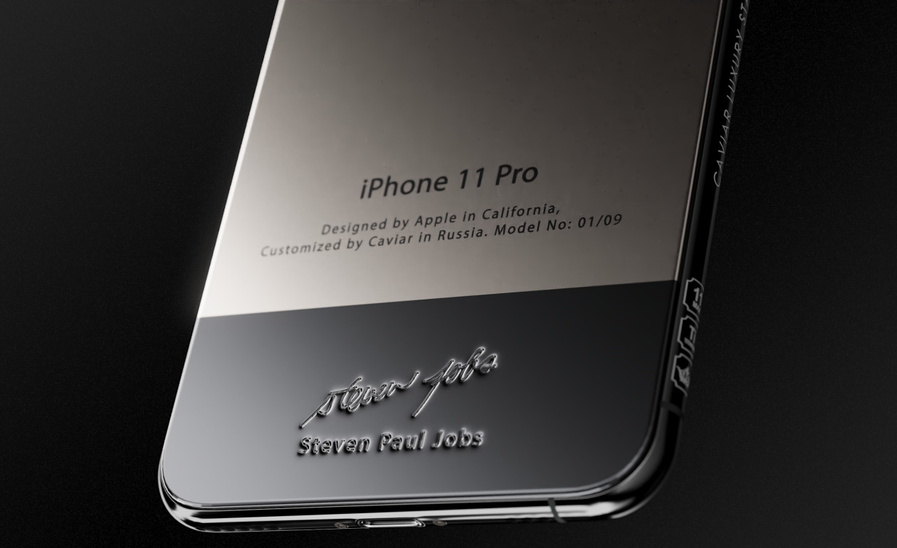 iPhone 11 Pro-Teil der charakteristischen Bluse von Steve Jobs