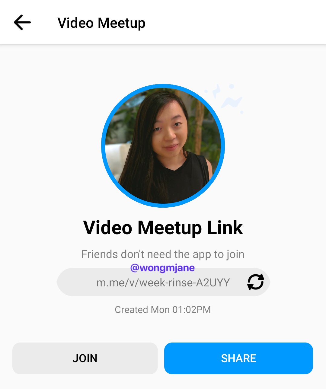 Facebook Messenger videokonference