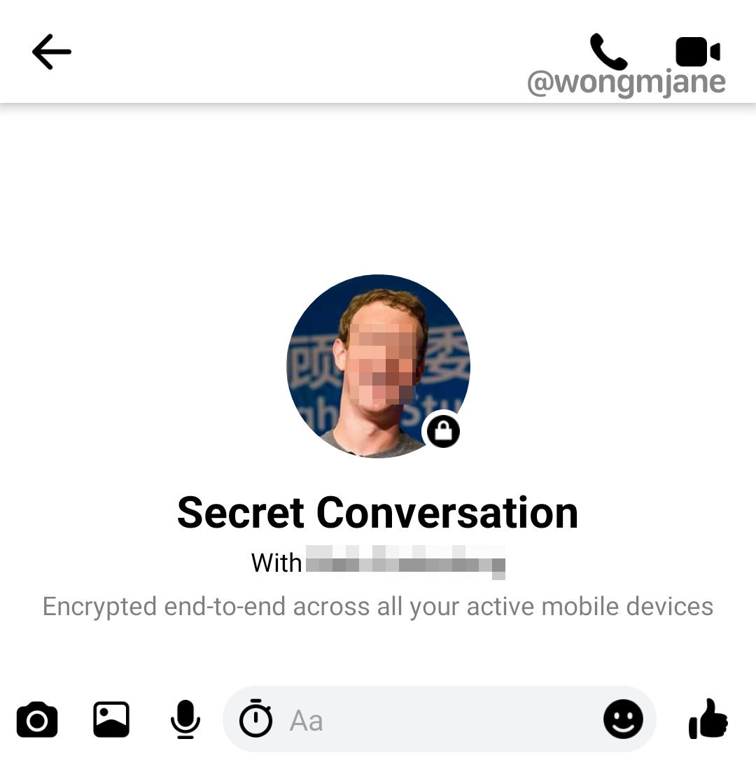 Facebook Messenger functie secret apeluri criptate