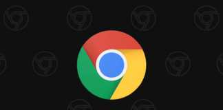 Google Chrome -sivuston välilehti