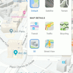 Google Maps-format 3d-kortapplikationer