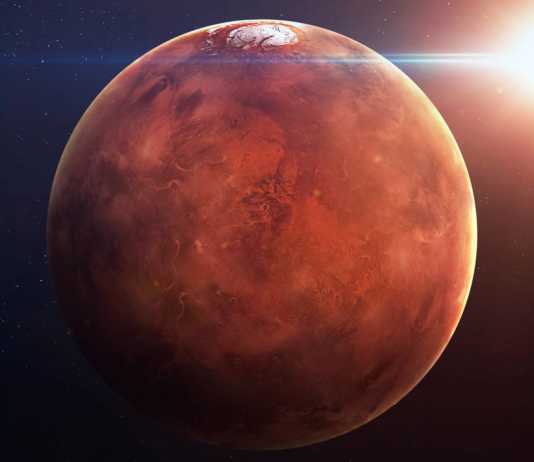 Imaginea ULUITOARE Planeta Marte publicata NASA