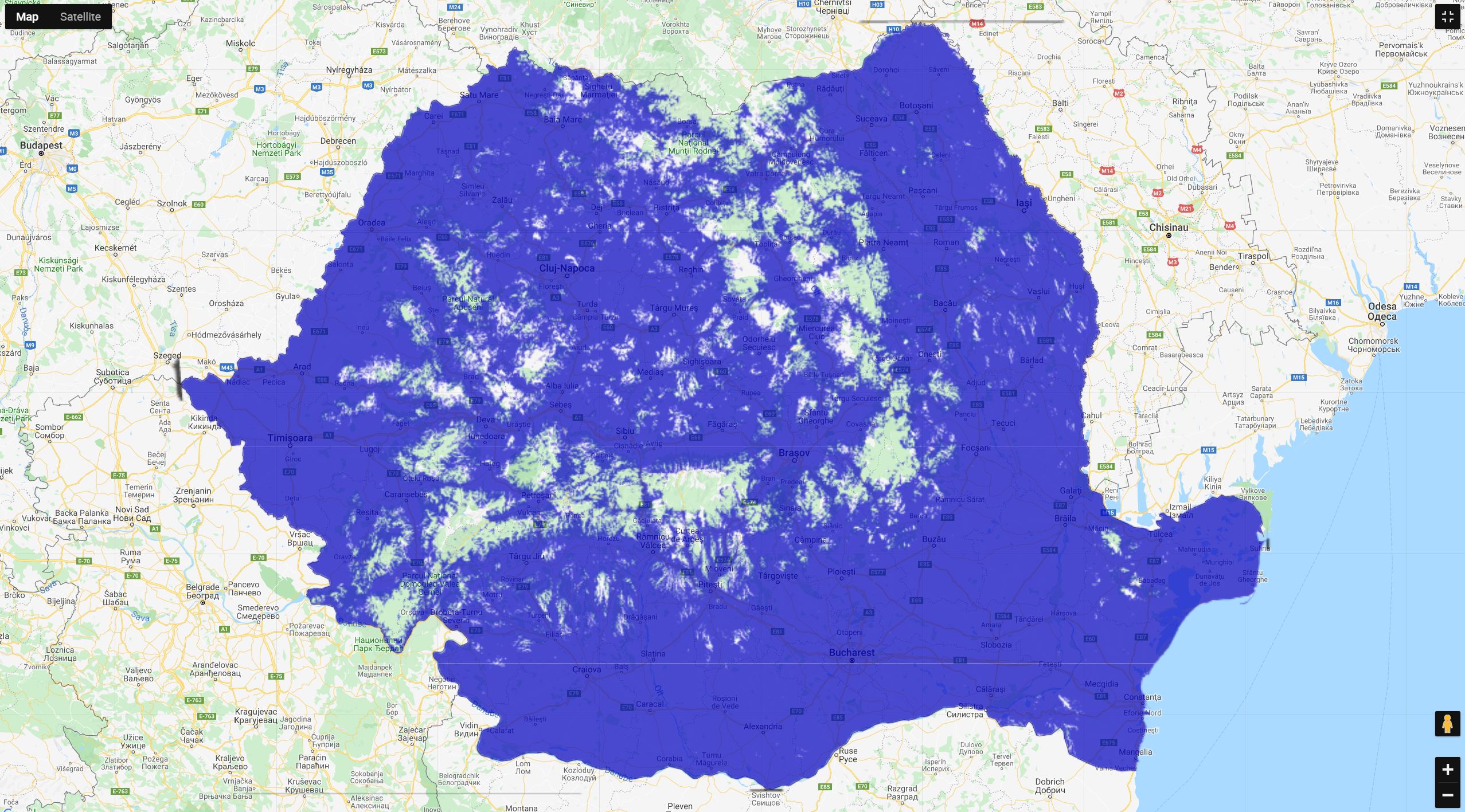 RCS & RDS acoperire 3g voce octombrie 2019