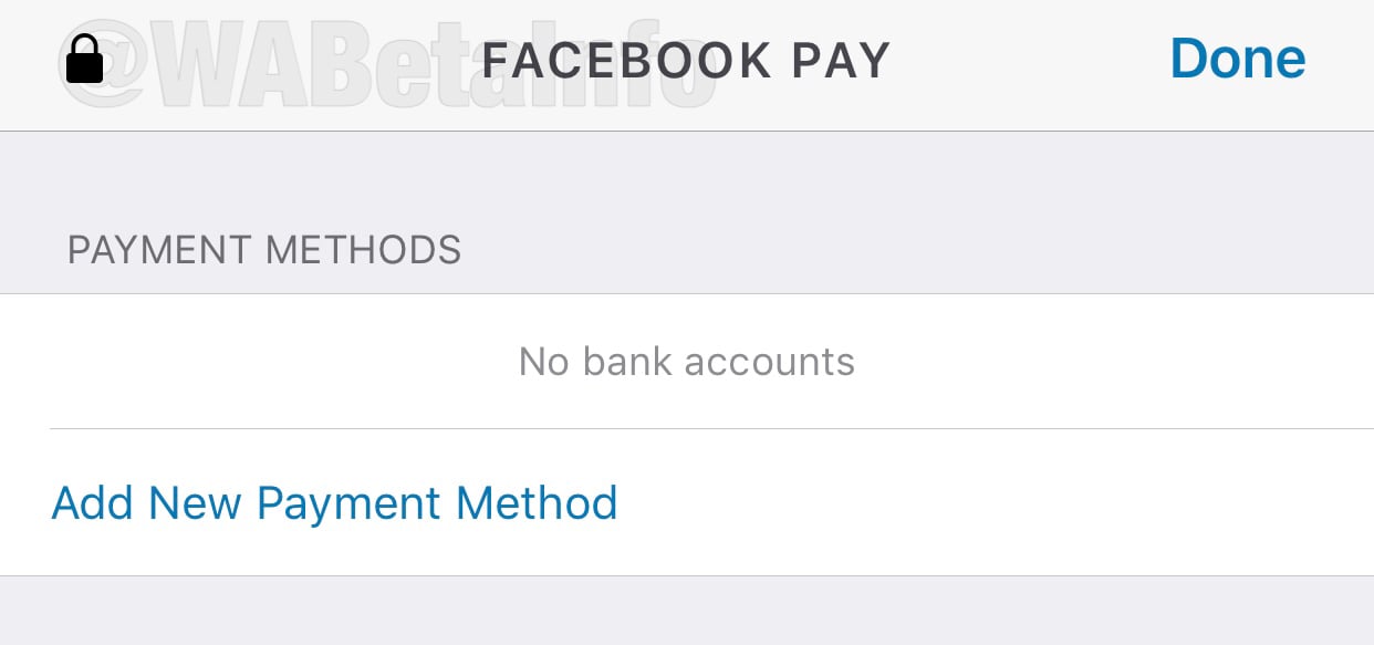 WhatsApp Facebook Pay