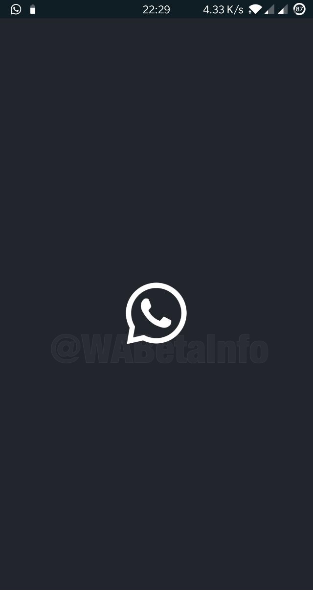 WhatsApp but android start mode