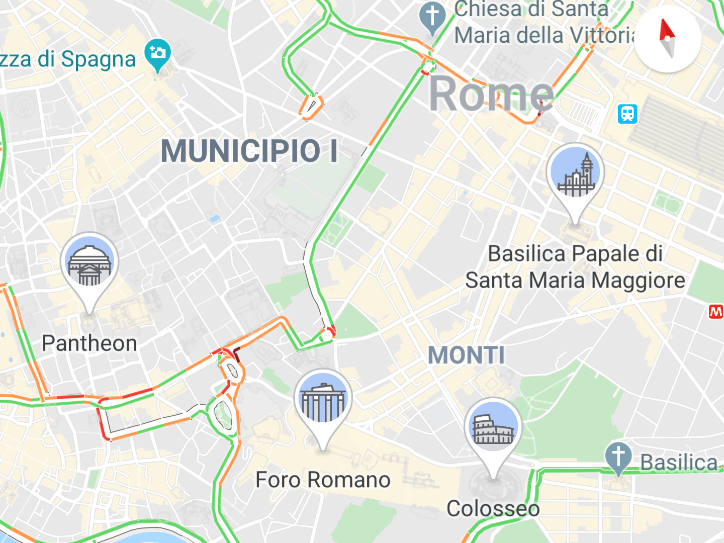 Mappa dei monumenti storici di Google Maps