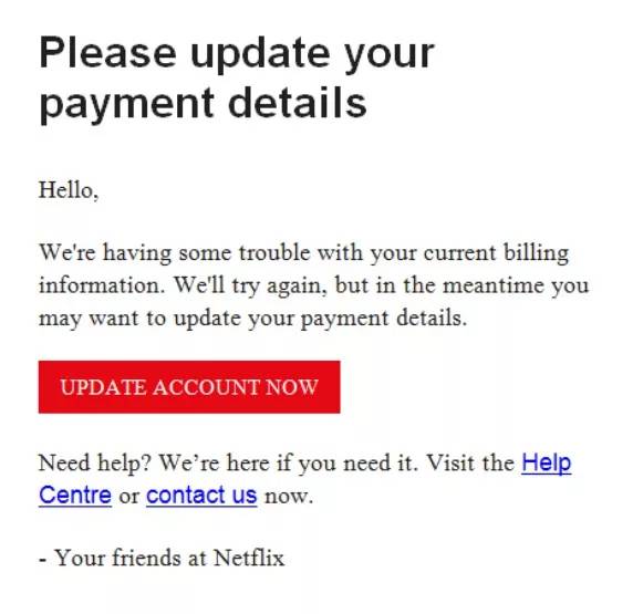 netflix phishing