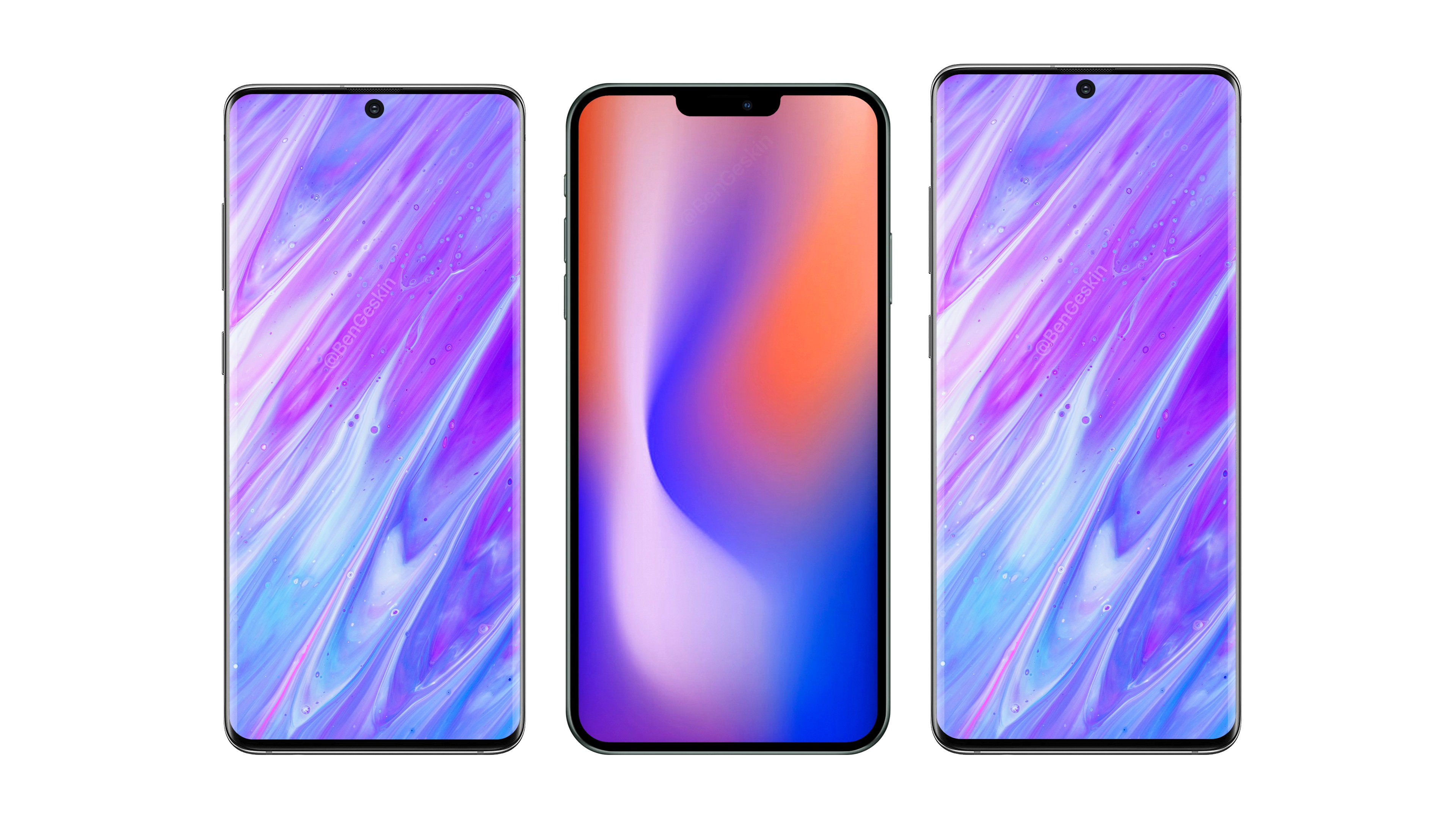 Samsung Galaxy S11 confronta il ritaglio di iPhone 12