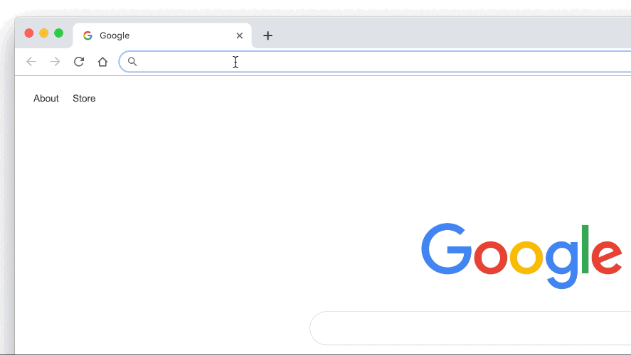 Google Chrome söker på Google Drive