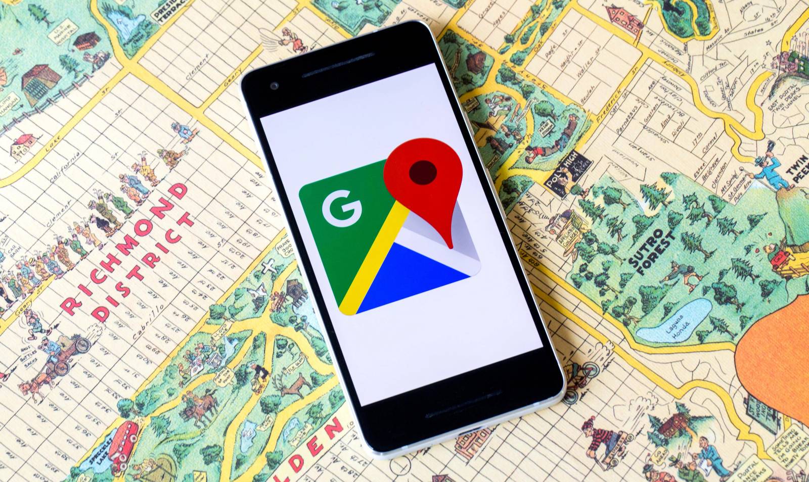 Abdeckung von Google Maps