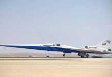 Supersonisch vliegtuig van NASA