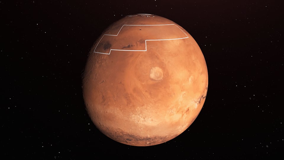 Planeta Mars NASA woda