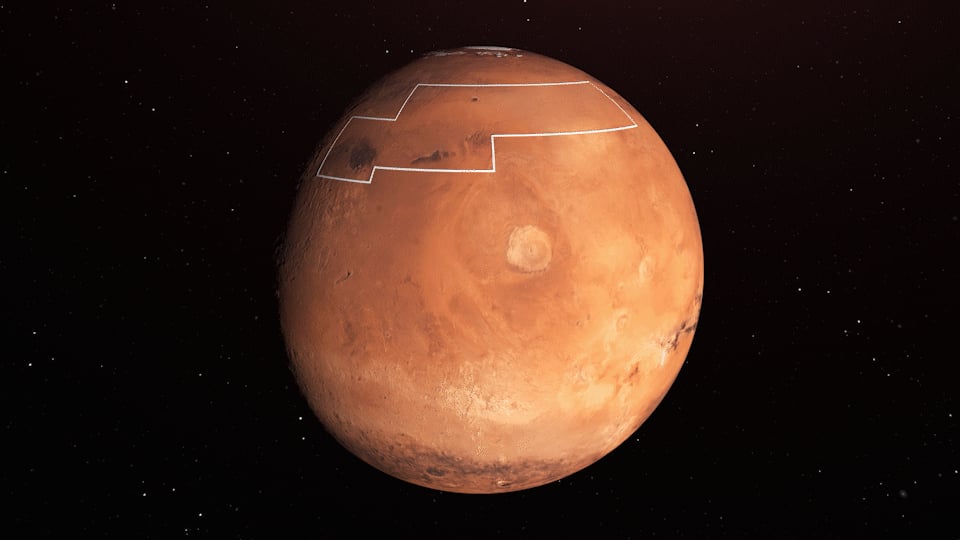 Planet mars nasa vatten