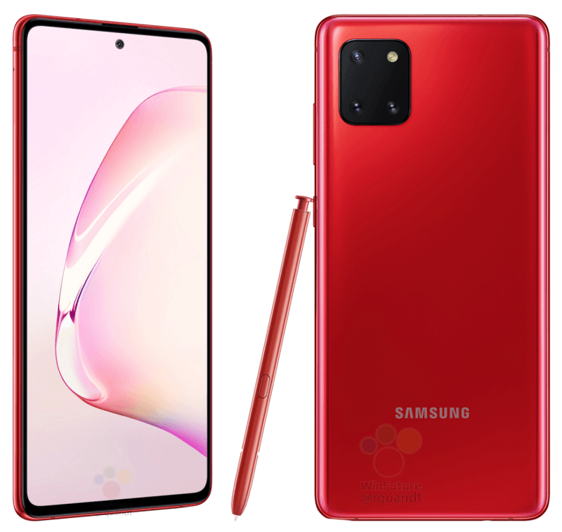 Samsung Galaxy Note 10 Lite rosso