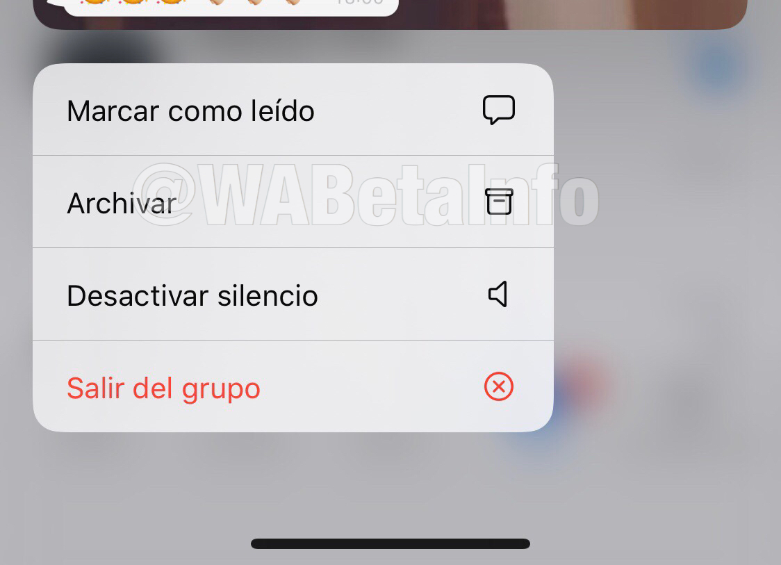 Toque háptico de WhatsApp