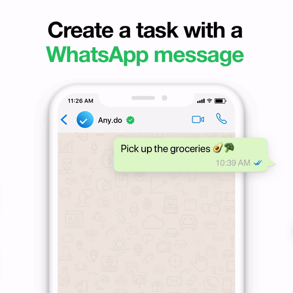 WhatsApp reminder