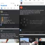 Facebook dark mode android application interface