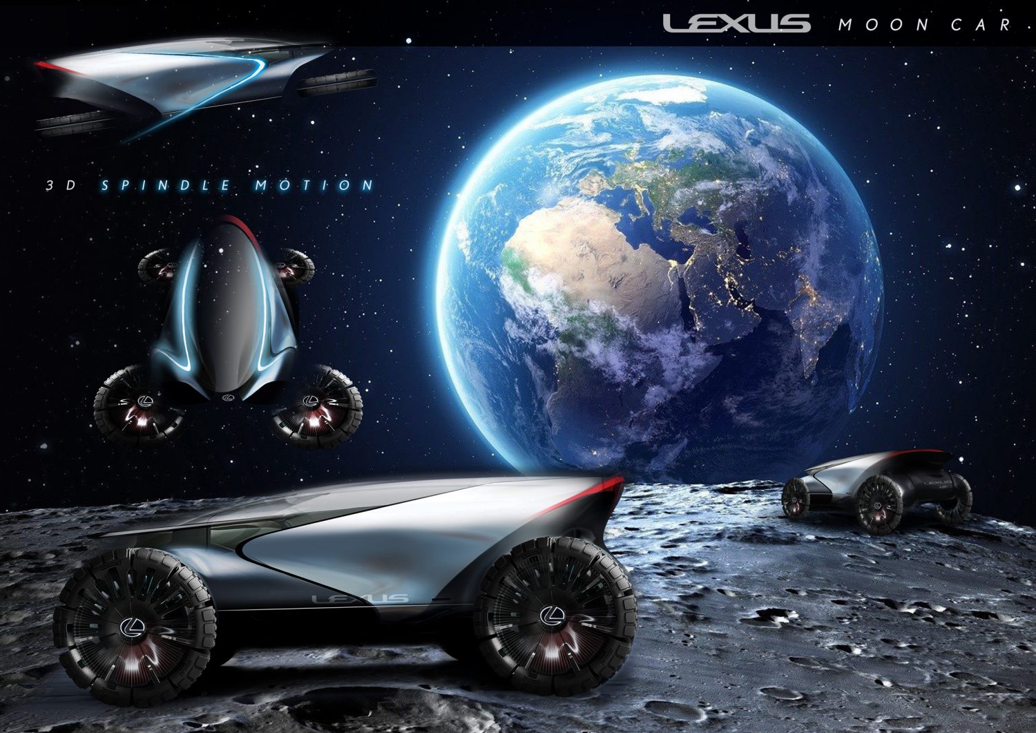 Voiture spatiale lunaire Lexus