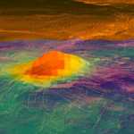 Vulkanische Aktivitätsoberfläche des Planeten Venus