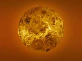 Planeten Venus vulkaner