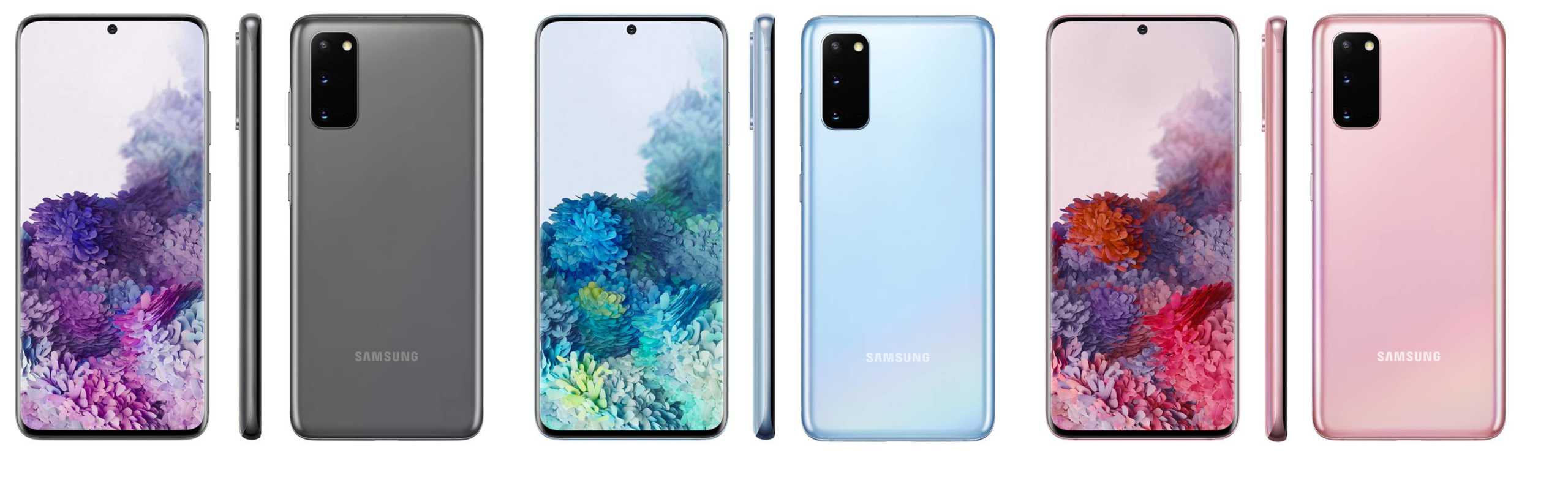 Samsung GALAXY S20 officiële persfoto's