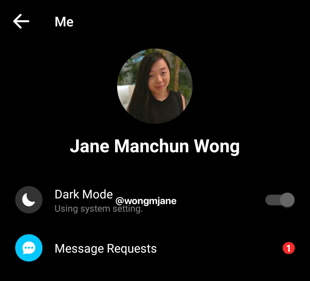 Facebook Messenger Android donkere modus