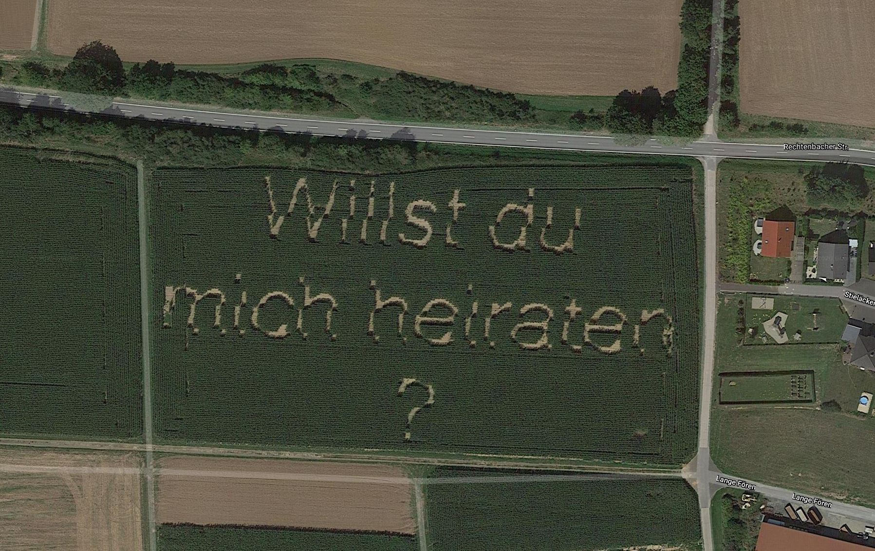 Epischer Heiratsantrag von Google Maps