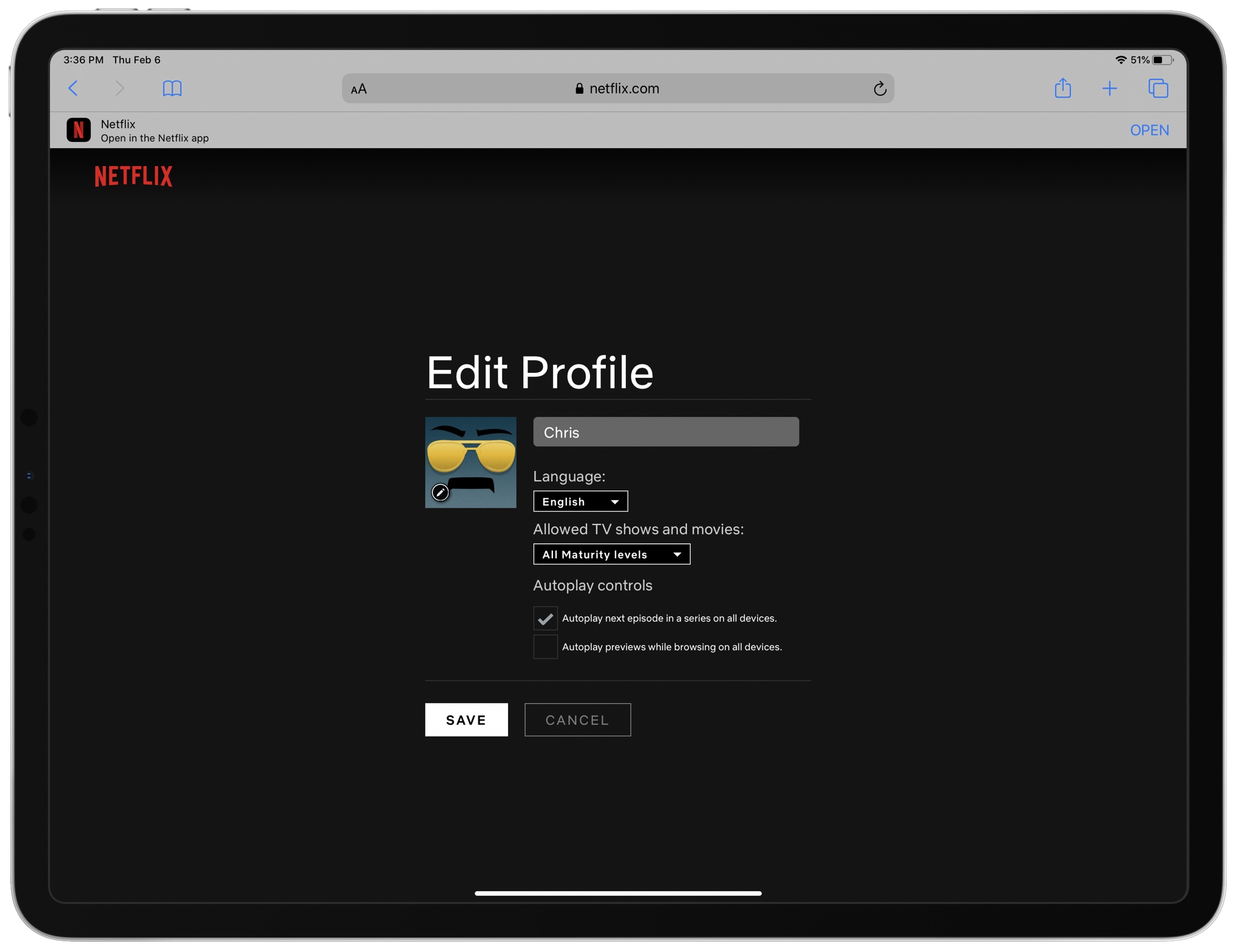 Netflix deaktiverer autoplay