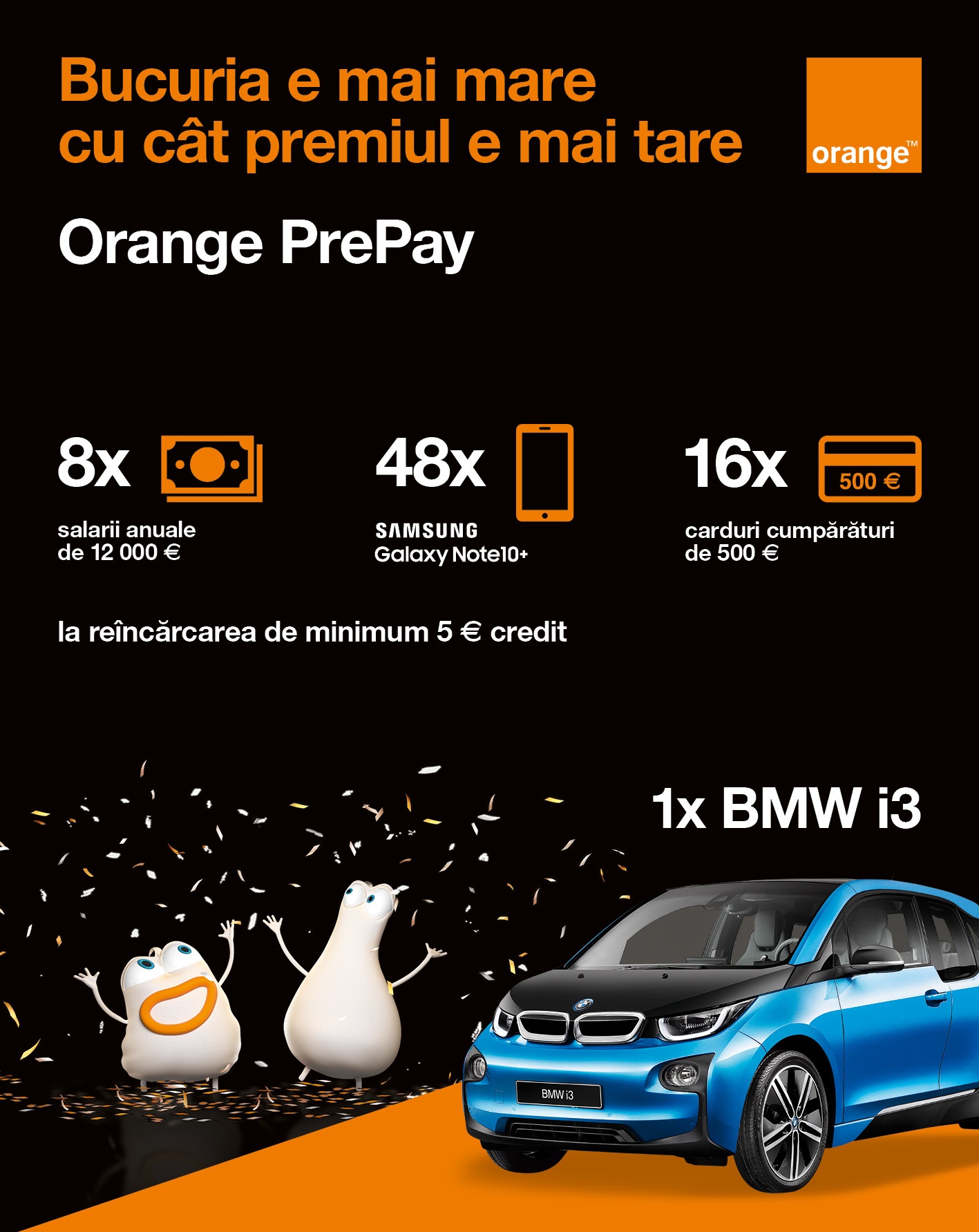 Orange vinder BMW
