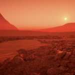 Planeten Mars kulingkrater