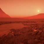 Sturmkrater des Planeten Mars