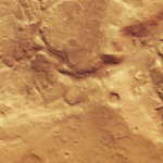 Planeten Mars halvklot