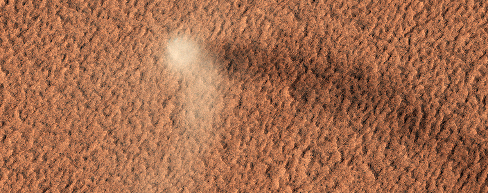 Burza piaskowa na planecie Mars
