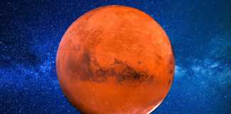 Planeta Marte gheata