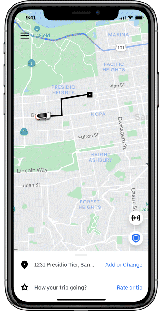 UBER reporting drivers