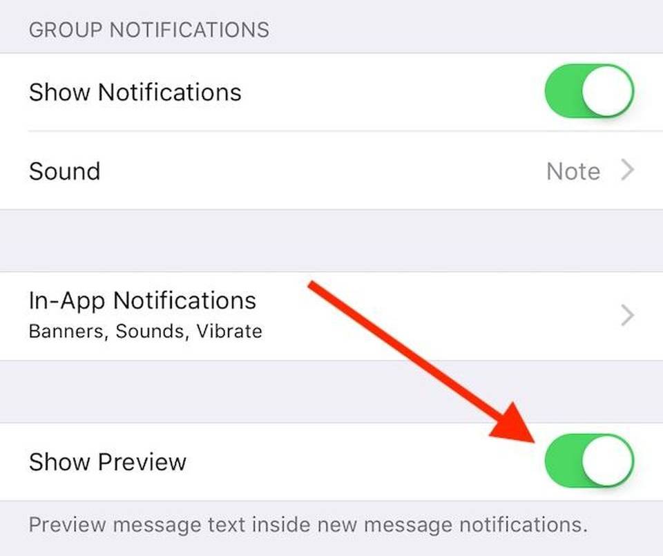 WhatsApp skjuler notifikationer