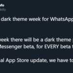 WhatsApp beta dark mode