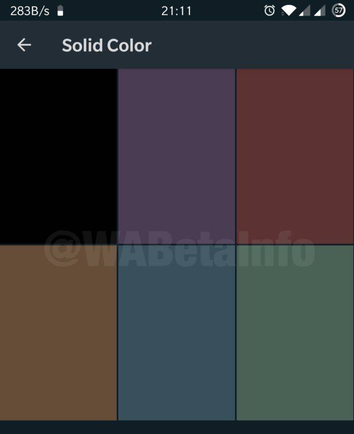 WhatsApp colors DARK MODE phones