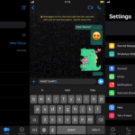 WhatsApp ios 13 dark mode interfata