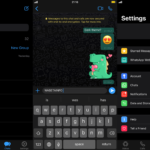 Interfejs trybu ciemnego WhatsApp ios 13