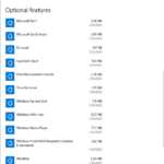 Windows 10 aplicatii optional features