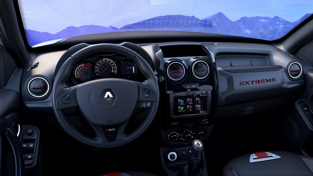 Concepto interior extremo del DACIA Duster