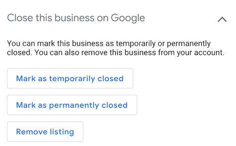 Google Maps closed business Coronavirus