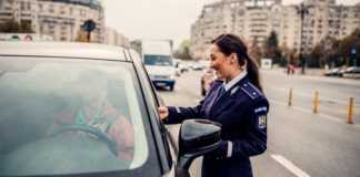 Die rumänische Polizei testet das Fahren mit dem Coronavirus