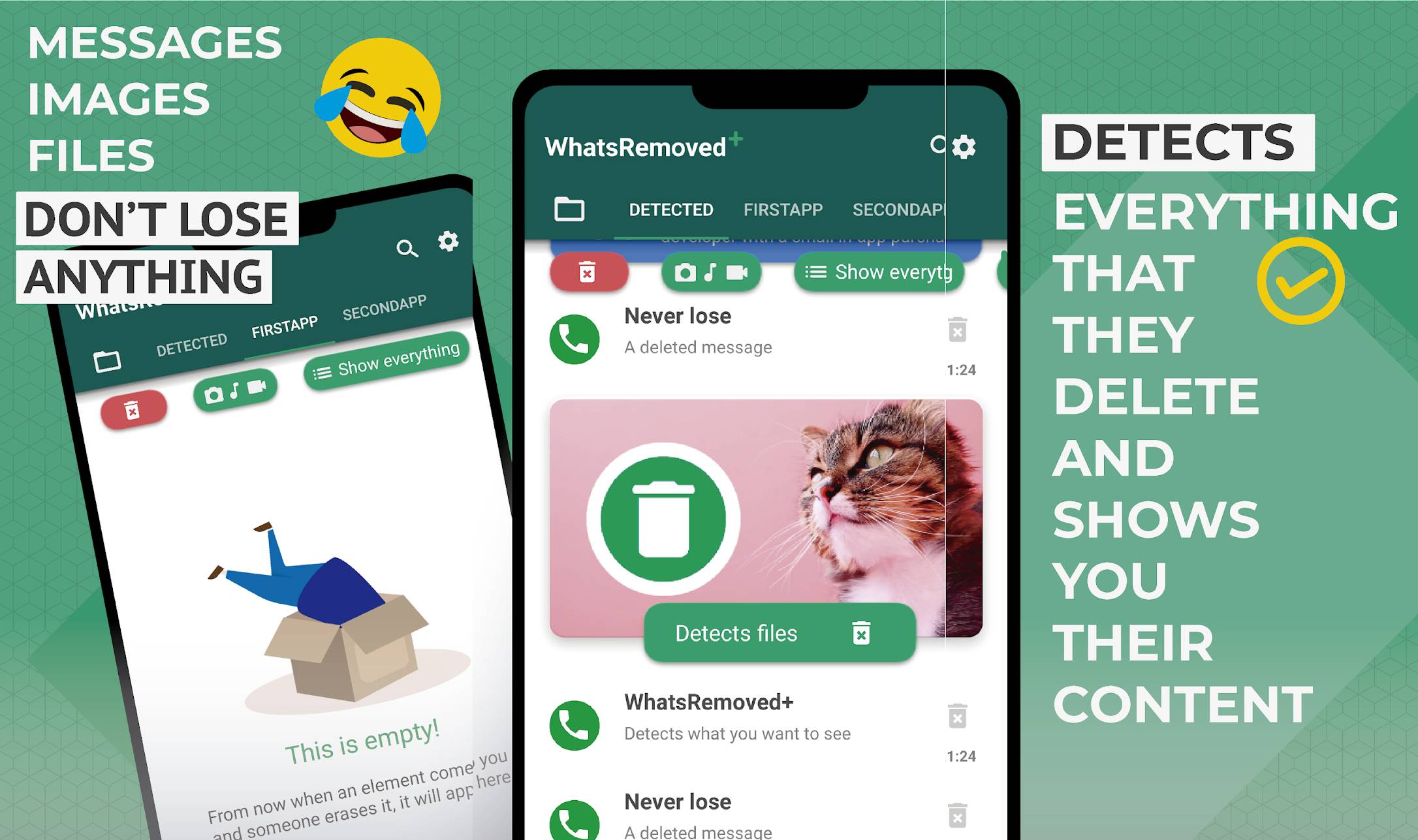 WhatsApp verwijderde berichten