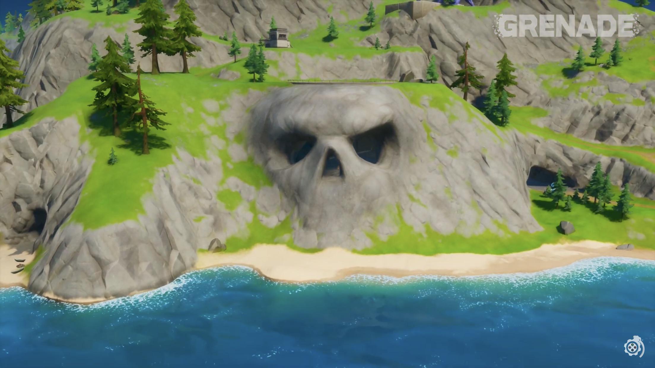 grotte du crâne fortnite