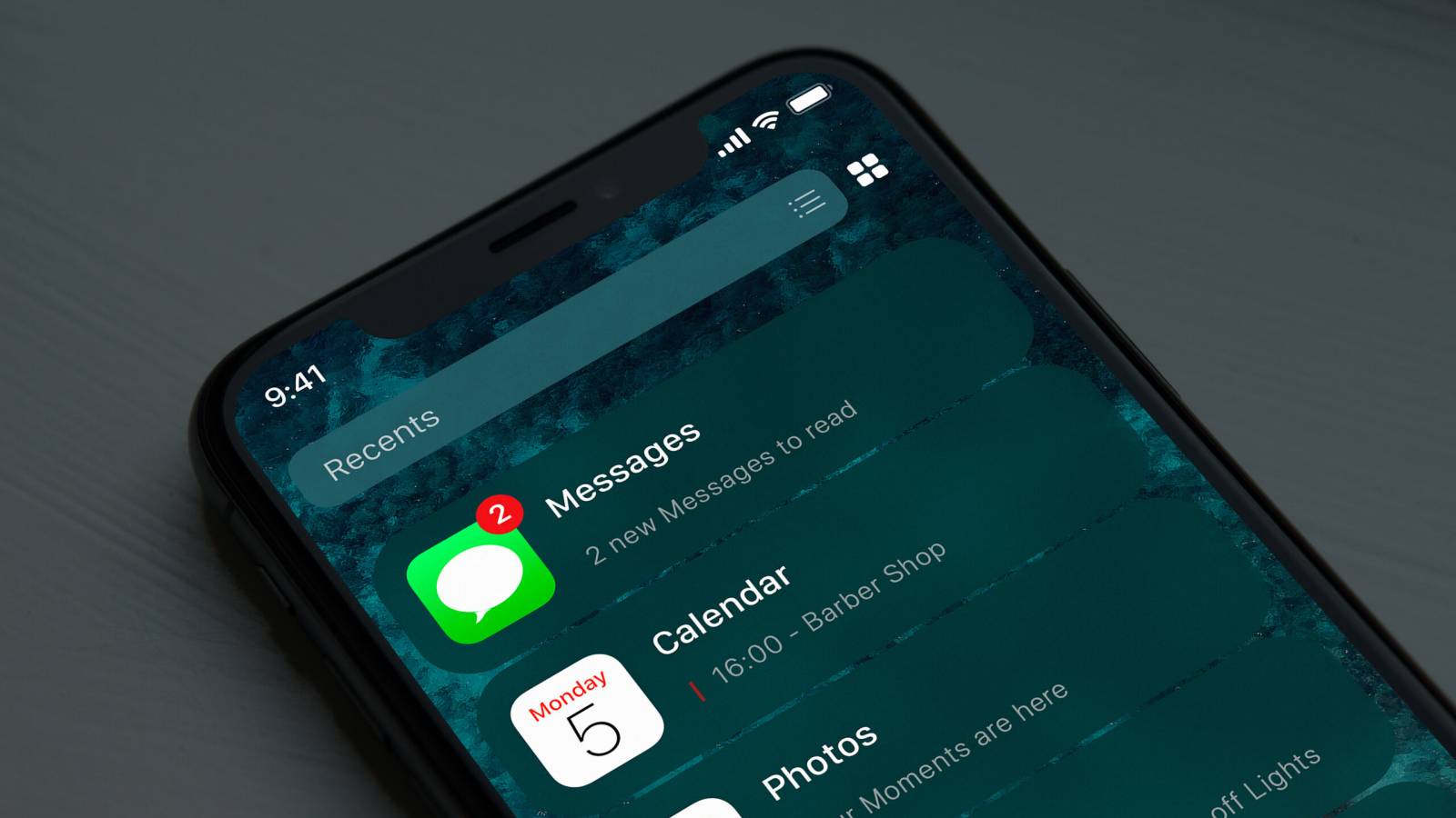 iOS 14 application concept