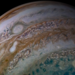 combinaison d'anticyclones de la planète Jupiter